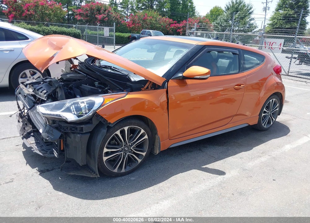 2016 HYUNDAI VELOSTER TURBO VIN: KMHTC6AEXGU267825