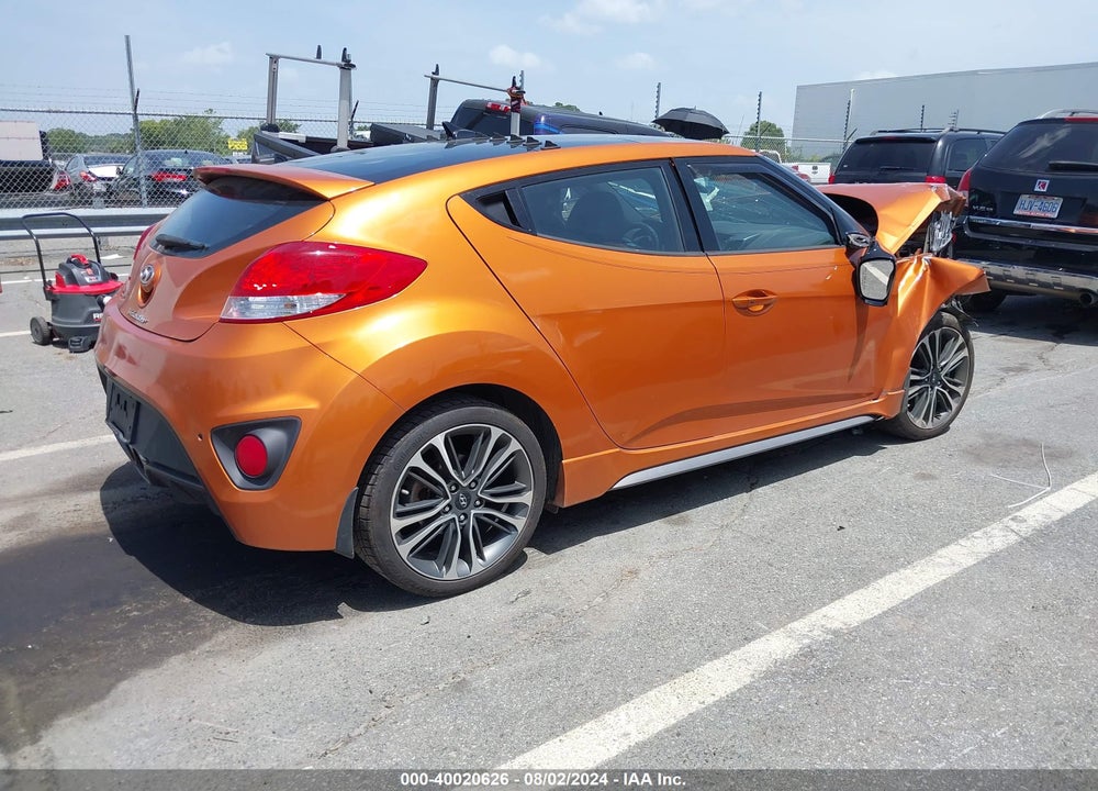 2016 HYUNDAI VELOSTER TURBO VIN: KMHTC6AEXGU267825