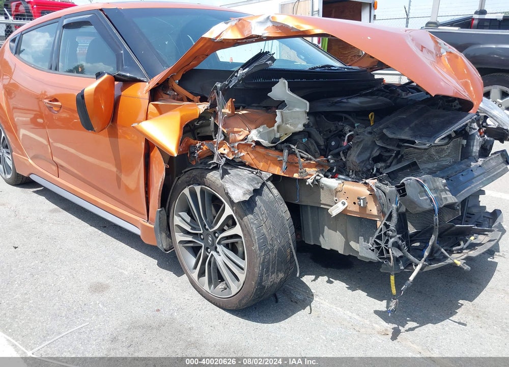 2016 HYUNDAI VELOSTER TURBO VIN: KMHTC6AEXGU267825