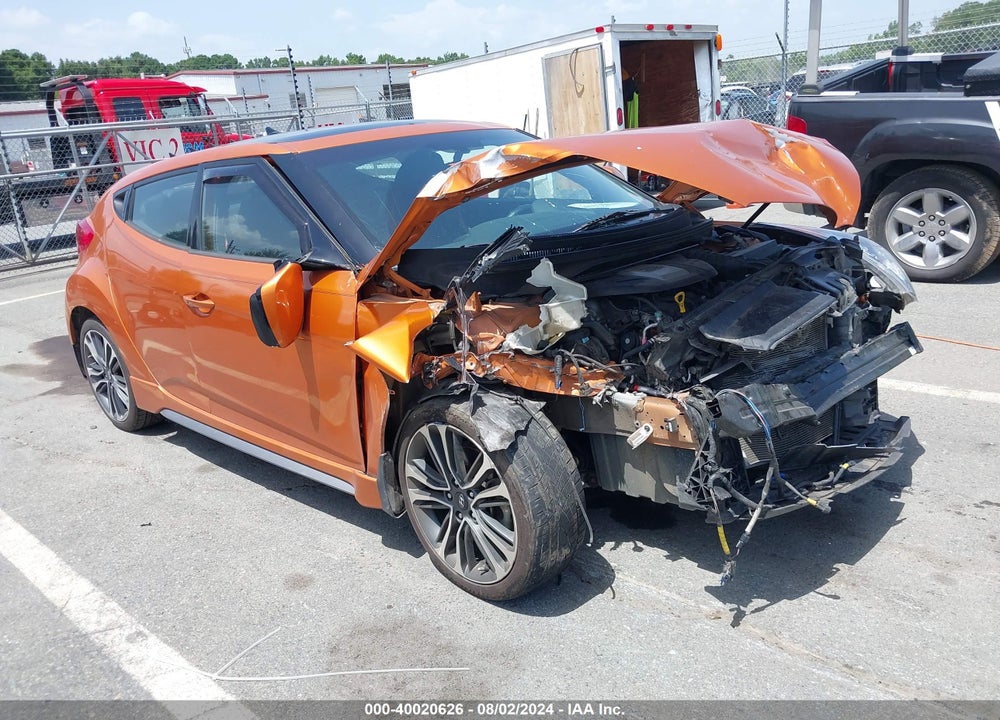 2016 HYUNDAI VELOSTER TURBO VIN: KMHTC6AEXGU267825