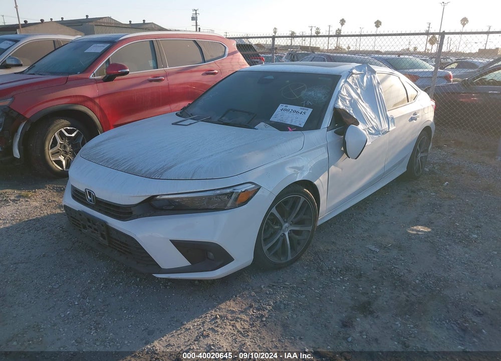 2022 HONDA CIVIC TOURING VIN: 2HGFE1F91NH301923