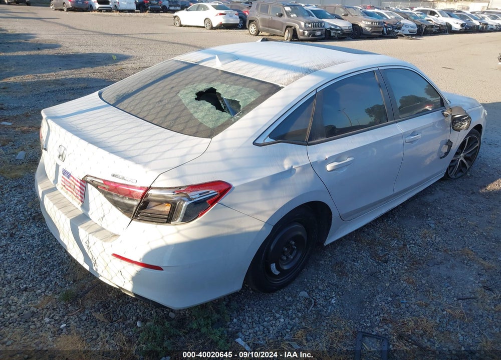 2022 HONDA CIVIC TOURING VIN: 2HGFE1F91NH301923