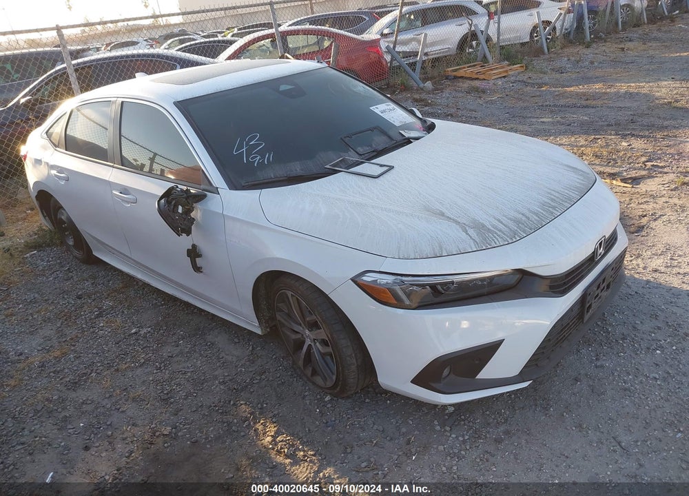 2022 HONDA CIVIC TOURING VIN: 2HGFE1F91NH301923