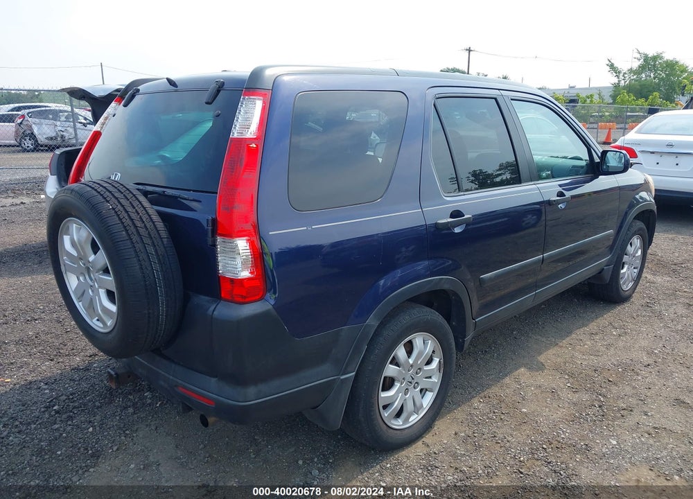 2006 HONDA CR-V EX VIN: SHSRD77866U439819