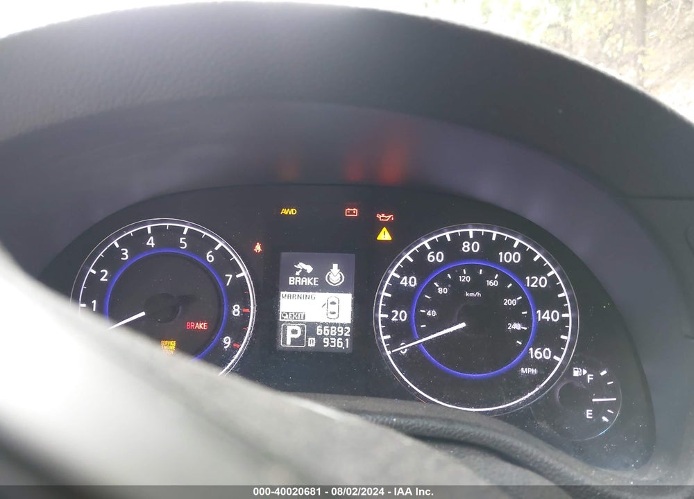 2011 INFINITI G37X VIN: JN1CV6AR0BM411590