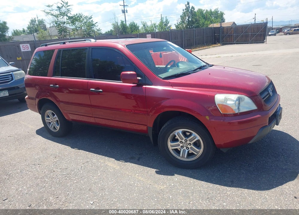 2005 HONDA PILOT EX-L VIN: 2HKYF18655H512329