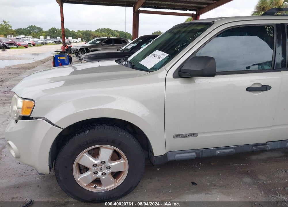 2008 FORD ESCAPE XLS/XLS MANUAL VIN: 1FMCU02Z98KC72023