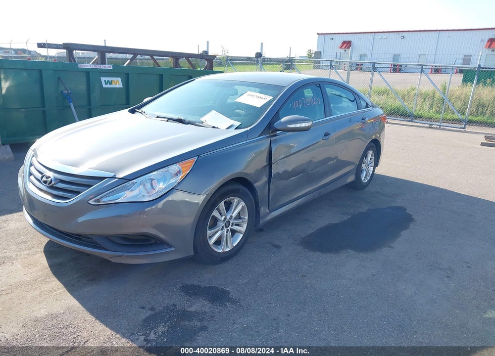 2014 HYUNDAI SONATA GLS VIN: 5NPEB4AC0EH916087