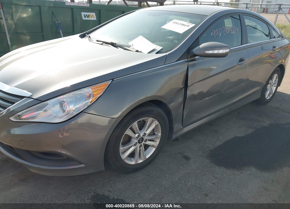 2014 HYUNDAI SONATA GLS VIN: 5NPEB4AC0EH916087