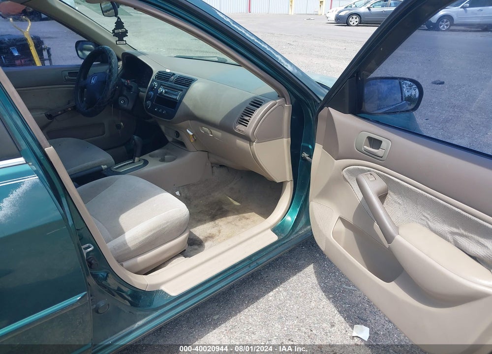 2001 HONDA CIVIC LX VIN: 2HGES16591H610065