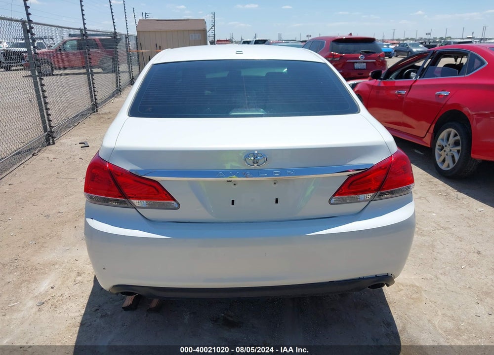 2011 TOYOTA AVALON LIMITED VIN: 4T1BK3DB6BU406078