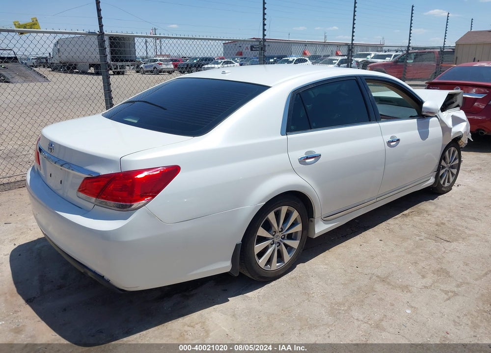 2011 TOYOTA AVALON LIMITED VIN: 4T1BK3DB6BU406078