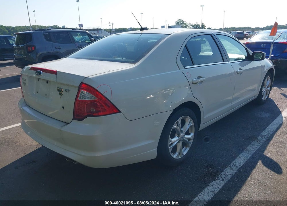 2012 FORD FUSION SE VIN: 3FAHP0HA6CR263115