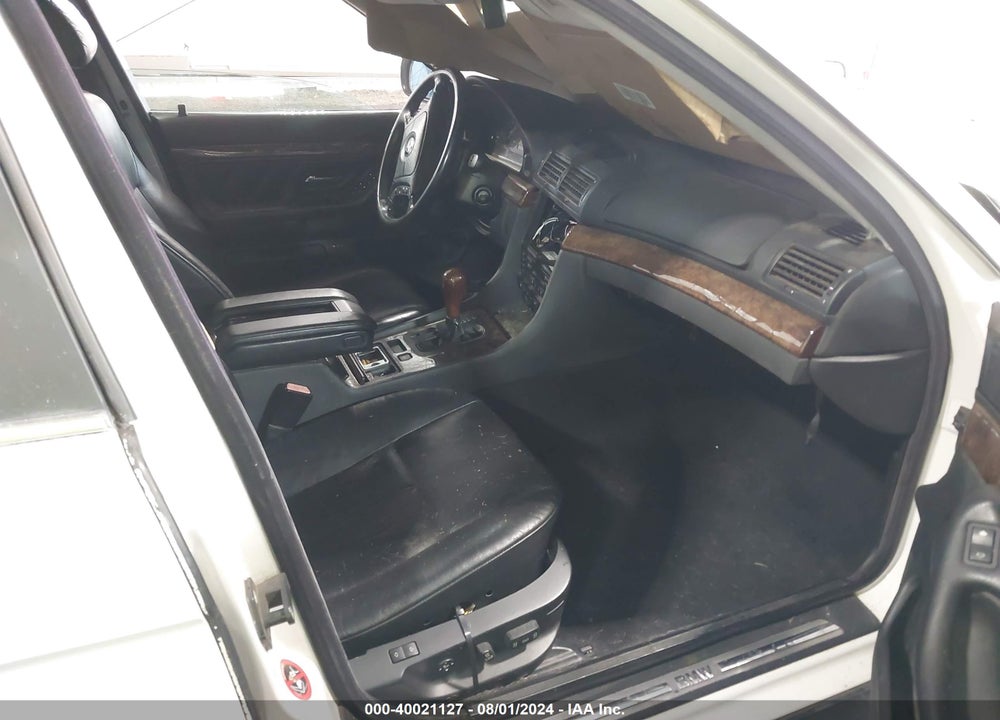 2000 BMW 740IL VIN: WBAGH8345YDP11893