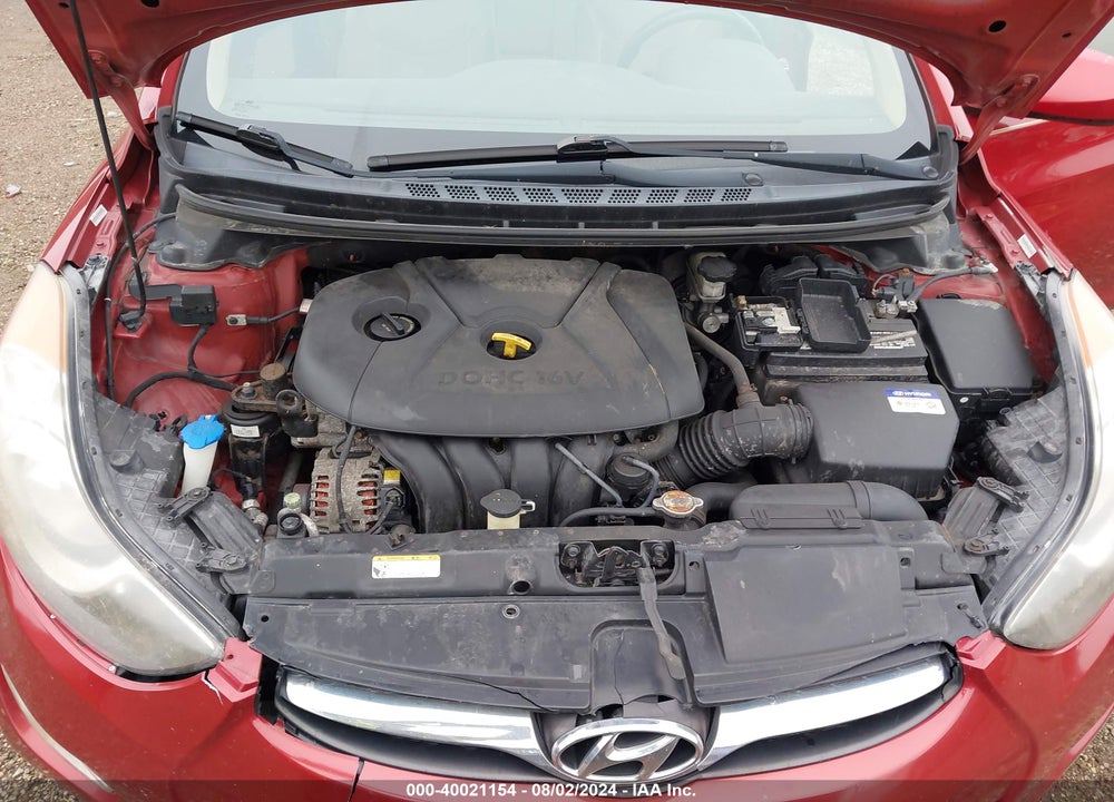 2012 HYUNDAI ELANTRA VIN: KMHDH4AEXCU201327