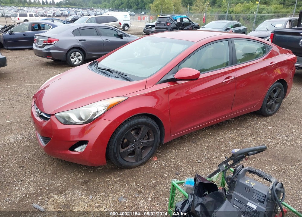 2012 HYUNDAI ELANTRA VIN: KMHDH4AEXCU201327