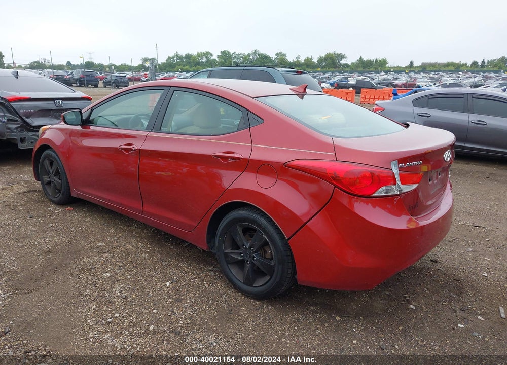 2012 HYUNDAI ELANTRA VIN: KMHDH4AEXCU201327