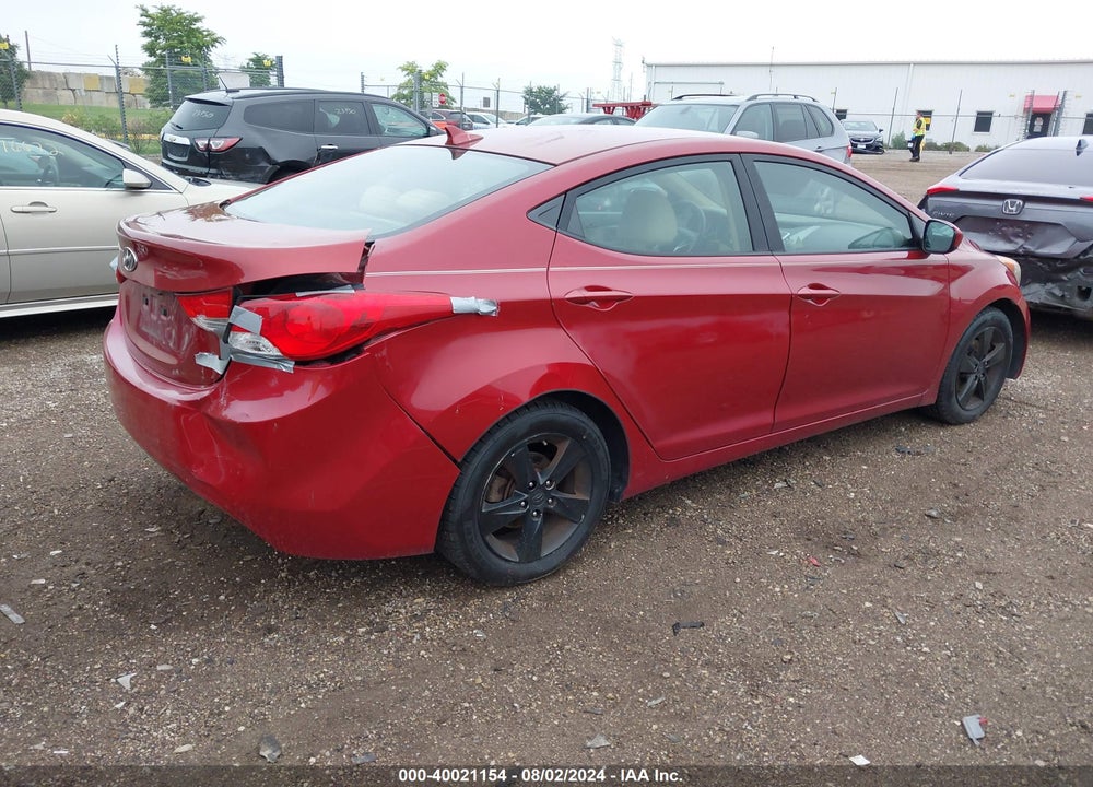 2012 HYUNDAI ELANTRA VIN: KMHDH4AEXCU201327