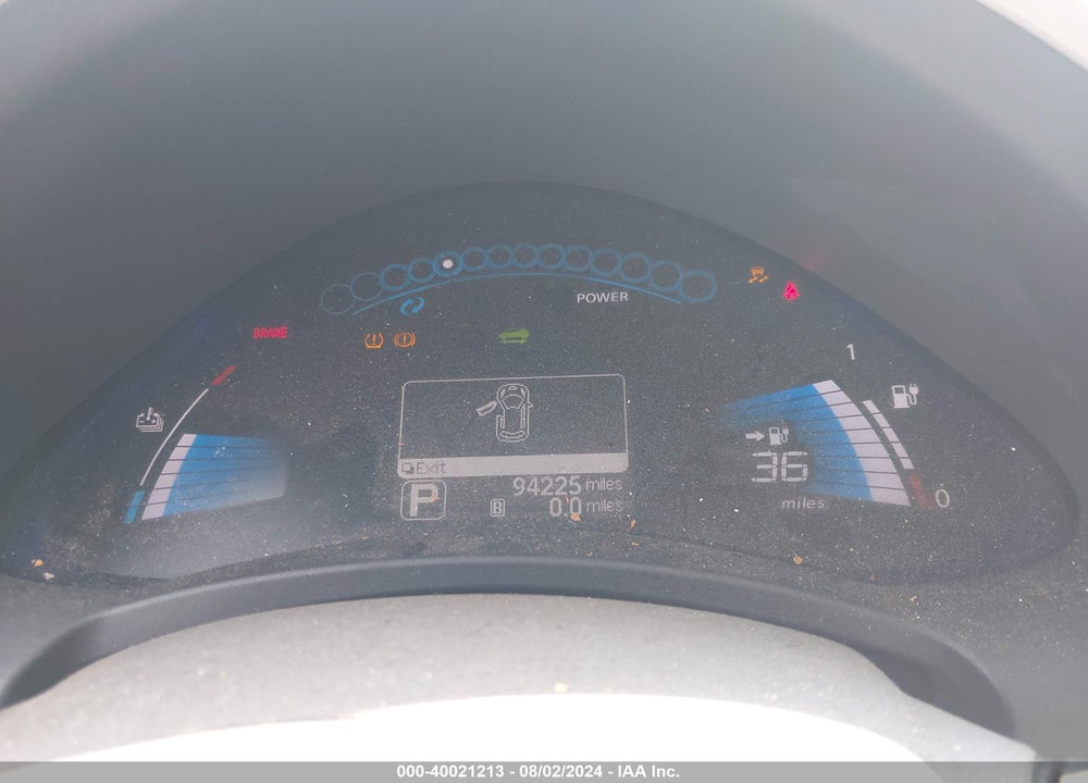2012 NISSAN LEAF SV VIN: JN1AZ0CP7CT022375