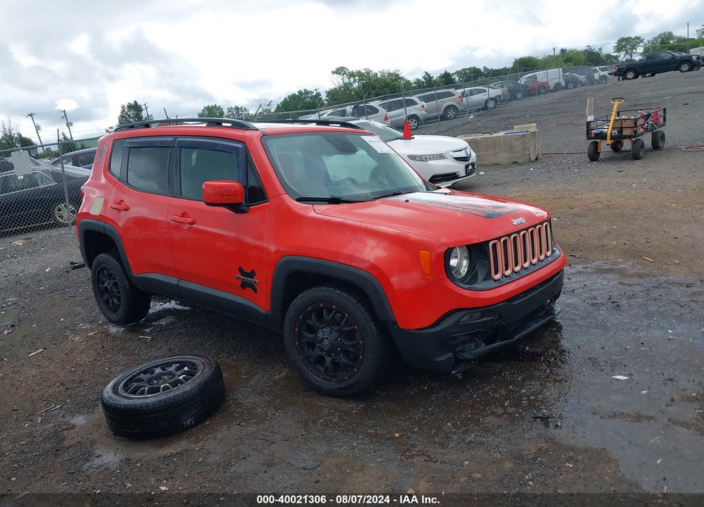 2016 JEEP RENEGADE LATITUDE VIN: ZACCJBBT8GPD27215