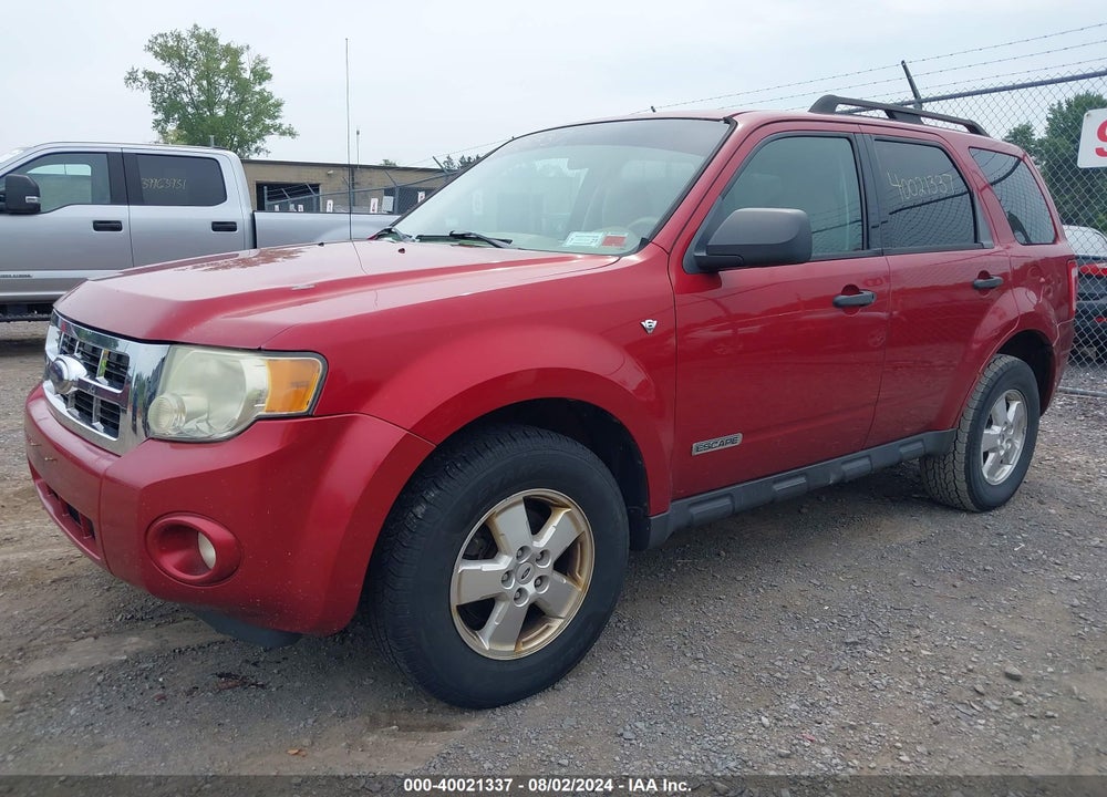 2008 FORD ESCAPE XLT VIN: 1FMCU03108KD30450