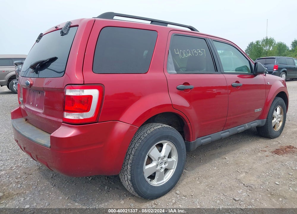 2008 FORD ESCAPE XLT VIN: 1FMCU03108KD30450