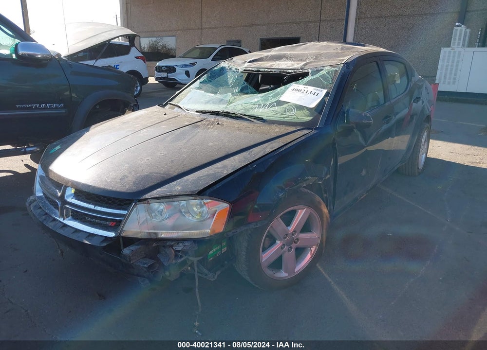 2013 DODGE AVENGER SXT VIN: 1C3CDZCB2DN739662