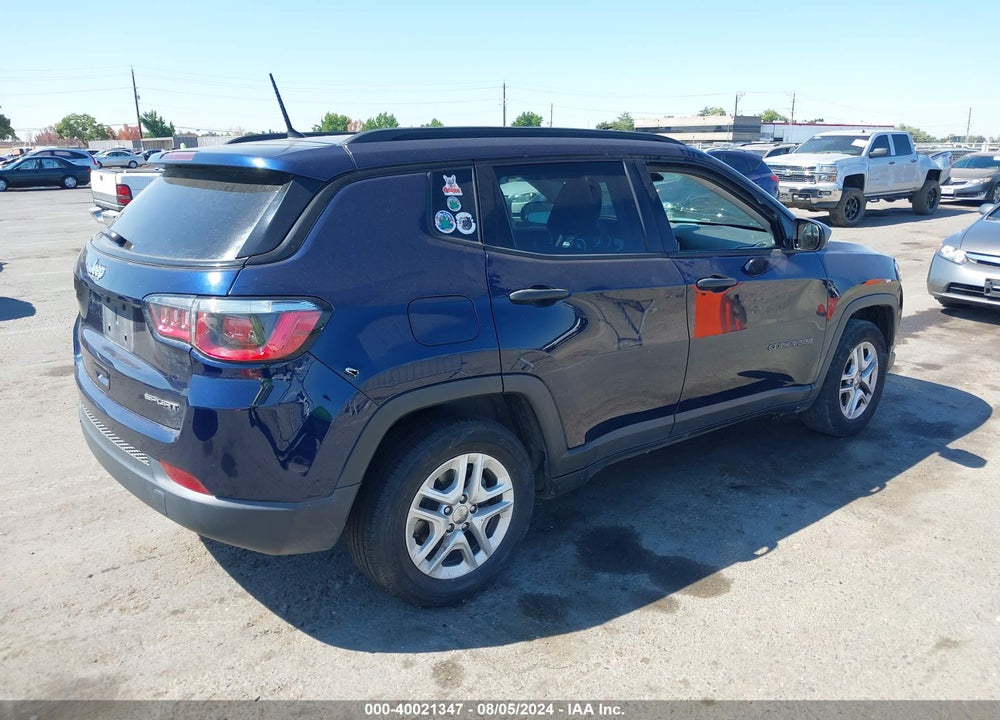 2018 JEEP COMPASS SPORT FWD VIN: 3C4NJCABXJT122650