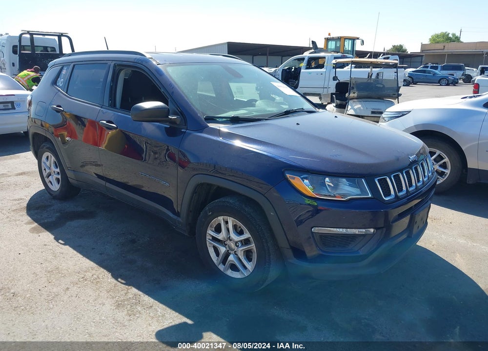 2018 JEEP COMPASS SPORT FWD VIN: 3C4NJCABXJT122650