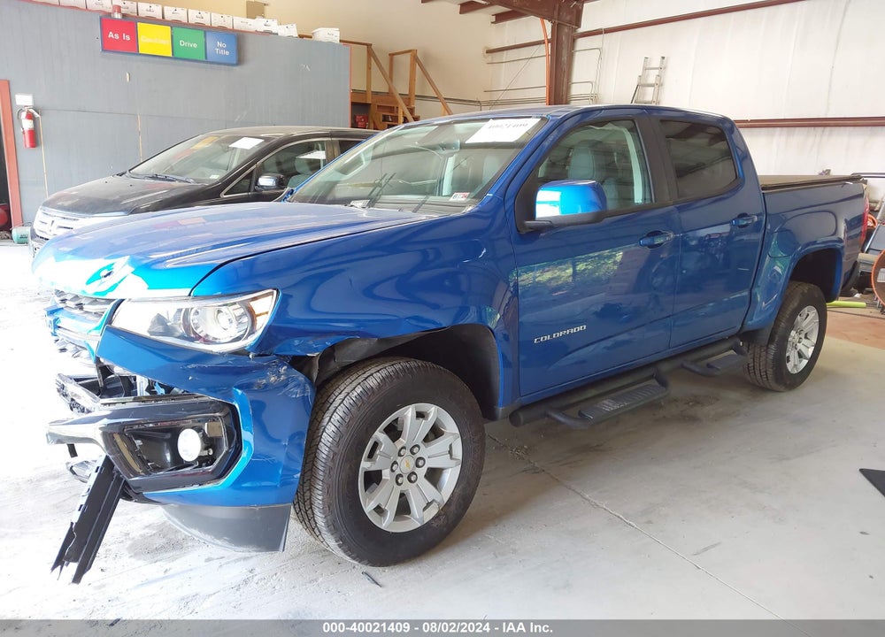 2022 CHEVROLET COLORADO 2WD SHORT BOX LT VIN: 1GCGSCEN5N1187400