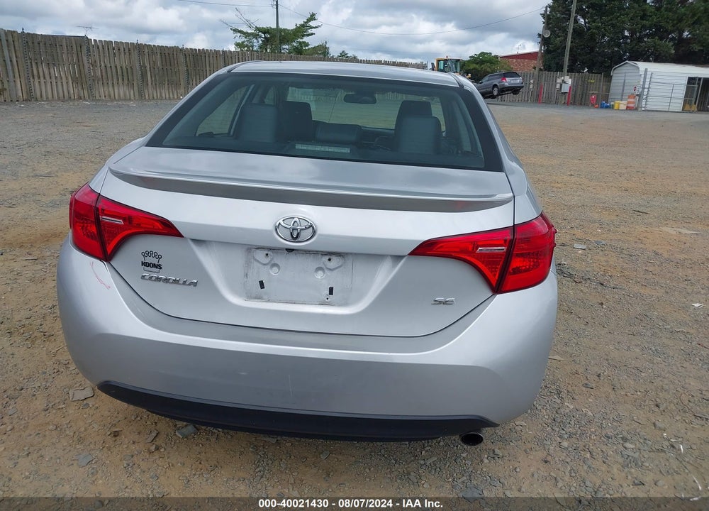 2018 TOYOTA COROLLA SE VIN: 2T1BURHE5JC001816