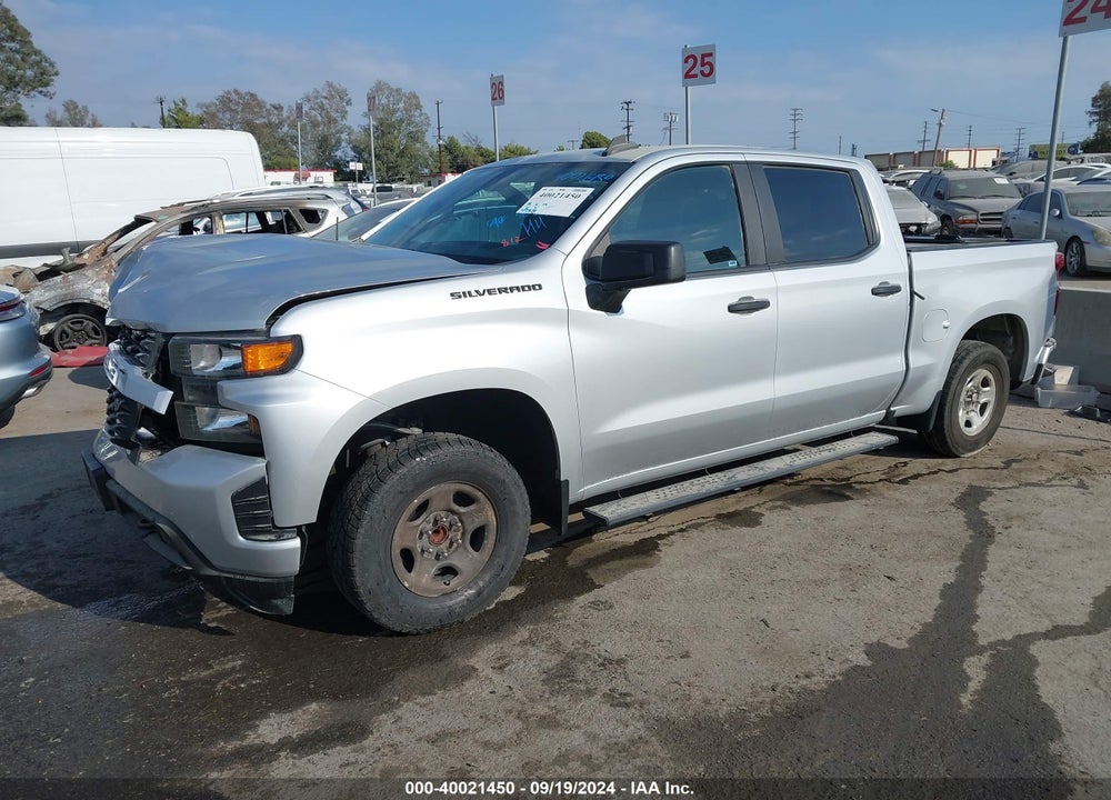 2021 CHEVROLET SILVERADO 1500 2WD SHORT BED CUSTOM VIN: 1GCPWBEH3MZ118942