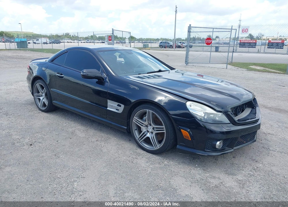 2009 MERCEDES-BENZ SL 63 AMG VIN: WDBSK70F49F156082
