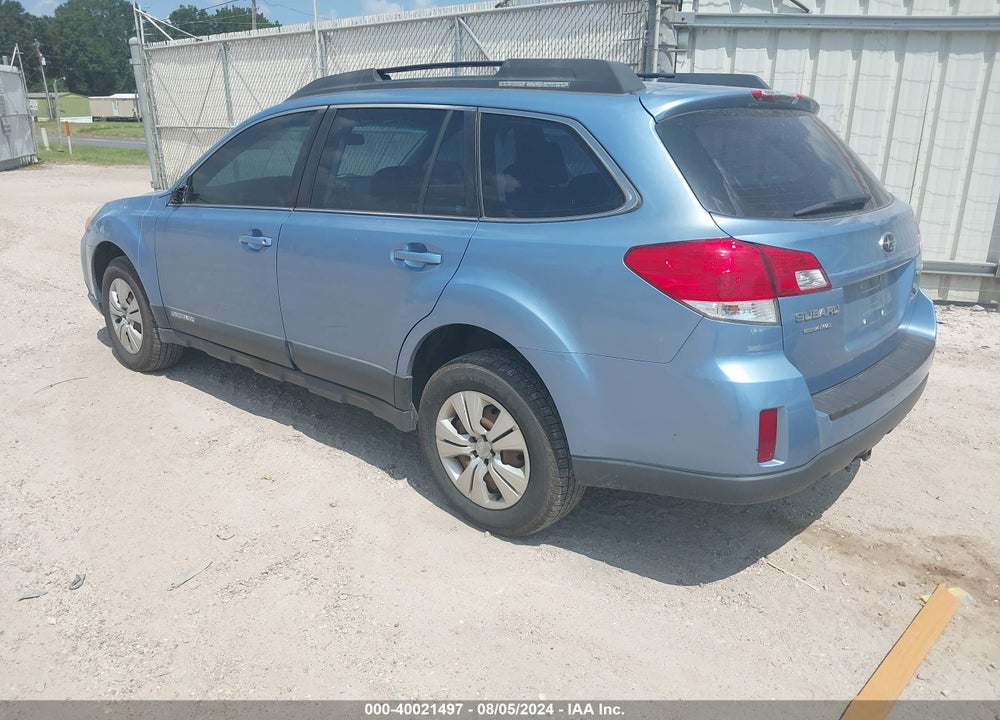2010 SUBARU OUTBACK 2.5I VIN: 4S4BRCAC1A3350645