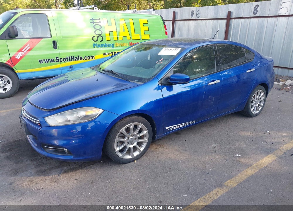2013 DODGE DART LIMITED VIN: 1C3CDFCH4DD107903