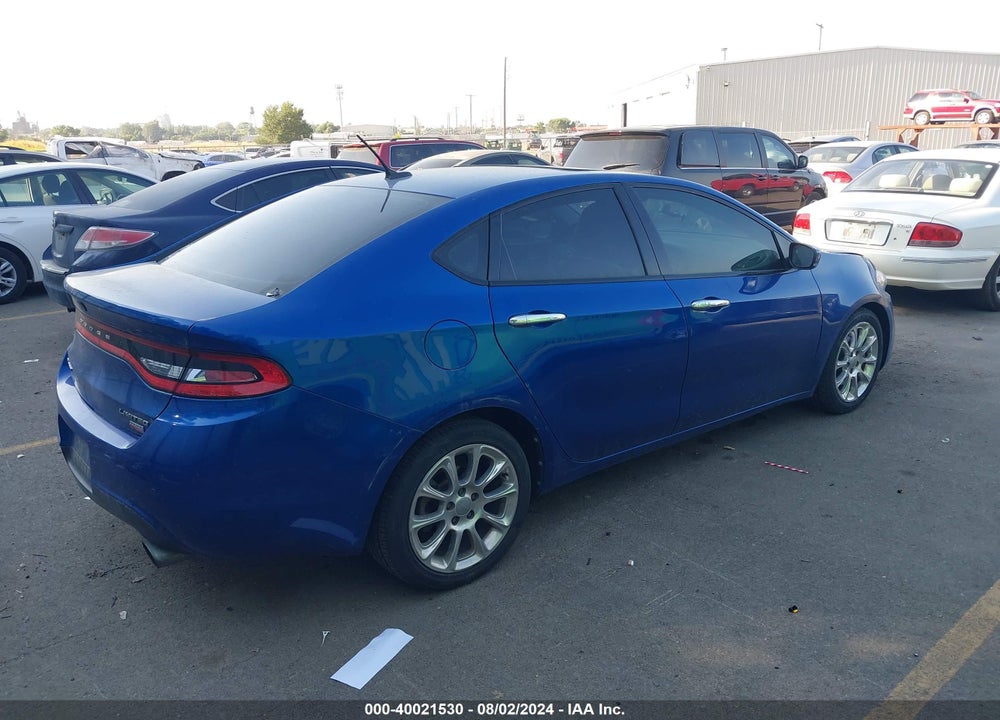 2013 DODGE DART LIMITED VIN: 1C3CDFCH4DD107903