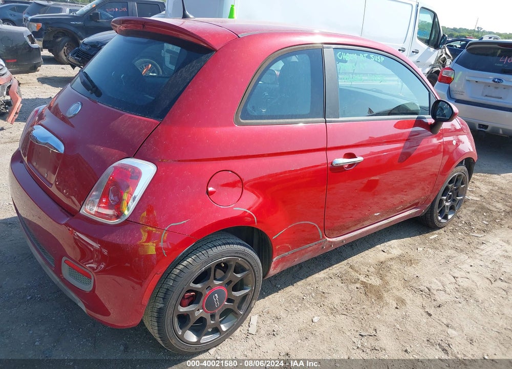 2012 FIAT 500 SPORT VIN: 3C3CFFBR7CT213162
