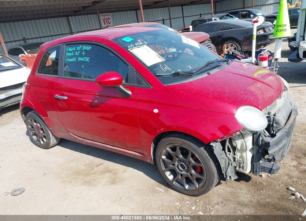 2012 FIAT 500 SPORT VIN: 3C3CFFBR7CT213162