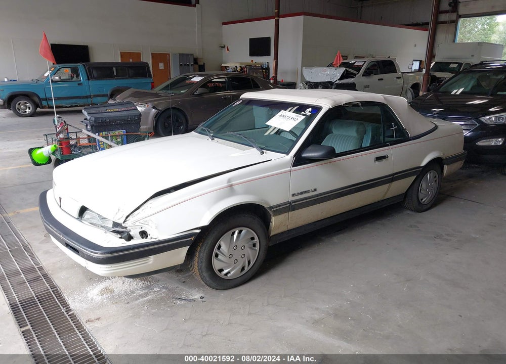 1991 PONTIAC SUNBIRD LE VIN: 1G2JB34K4M7628088