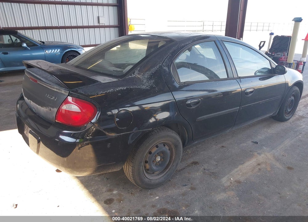 2004 DODGE NEON SXT VIN: 1B3ES56C94D511852