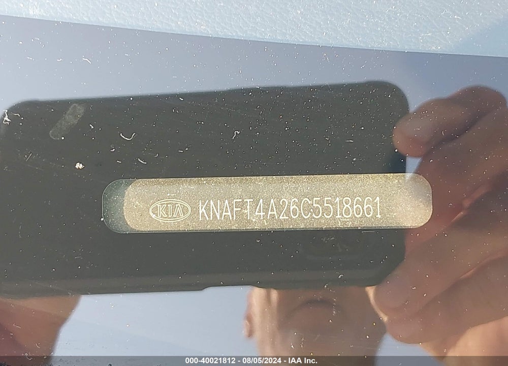 2012 KIA FORTE LX VIN: KNAFT4A26C5518661