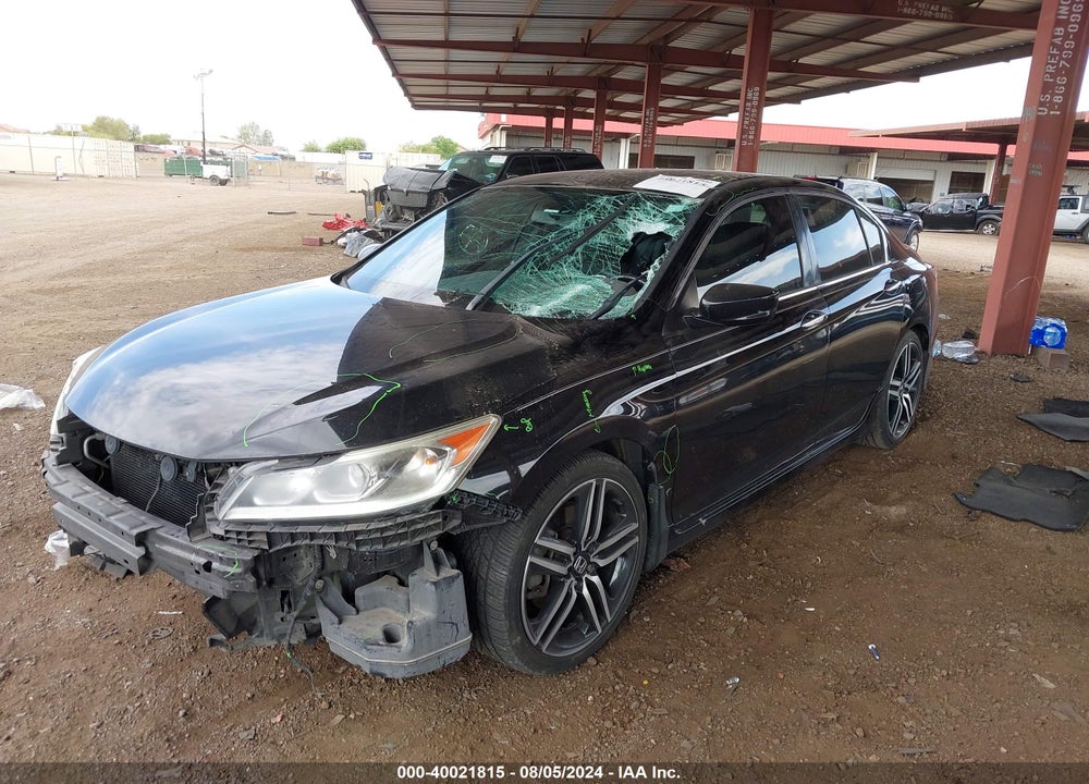 2017 HONDA ACCORD SPORT VIN: 1HGCR2F56HA138991