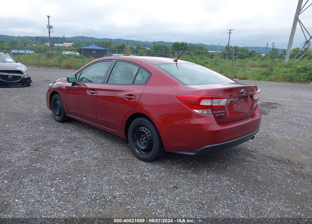 2017 SUBARU IMPREZA VIN: 4S3GKAA62H3617248