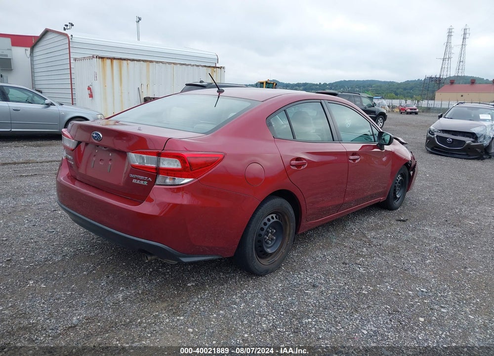 2017 SUBARU IMPREZA VIN: 4S3GKAA62H3617248
