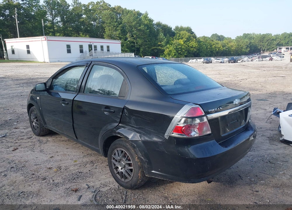 2008 CHEVROLET AVEO VIN: KL1TD566X8B068825