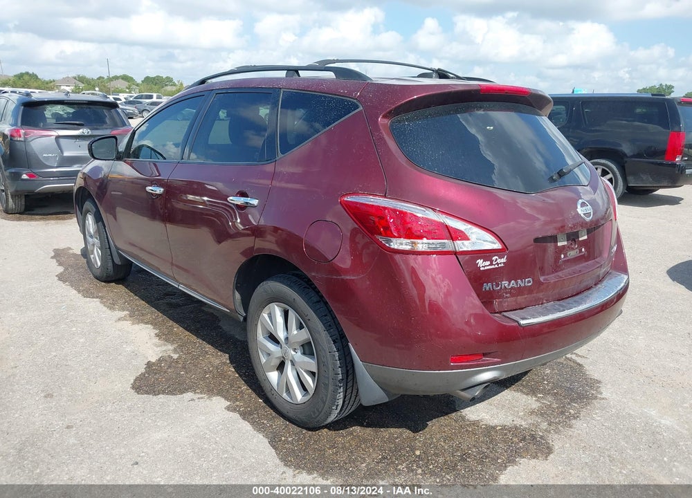 2011 NISSAN MURANO VIN: JN8AZ1MW8BW184008