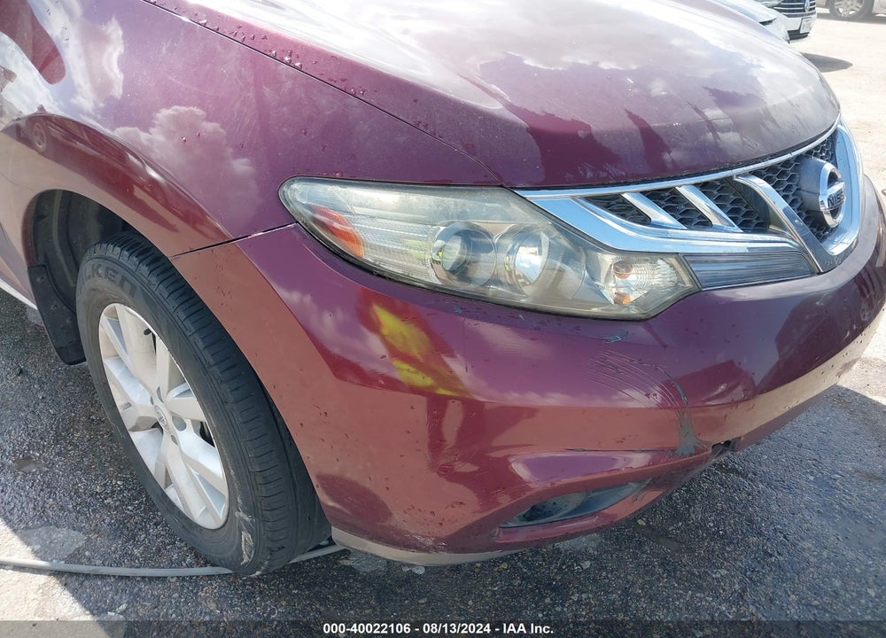 2011 NISSAN MURANO VIN: JN8AZ1MW8BW184008