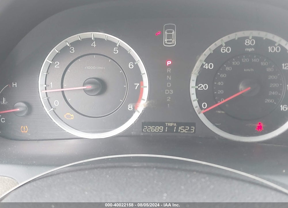 2010 HONDA ACCORD 2.4 LX VIN: 1HGCP2F3XAA163421