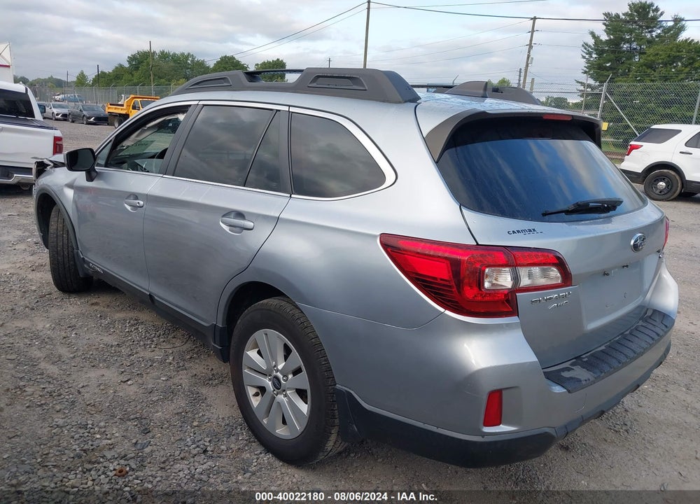 2017 SUBARU OUTBACK 2.5I PREMIUM VIN: 4S4BSADC5H3332602