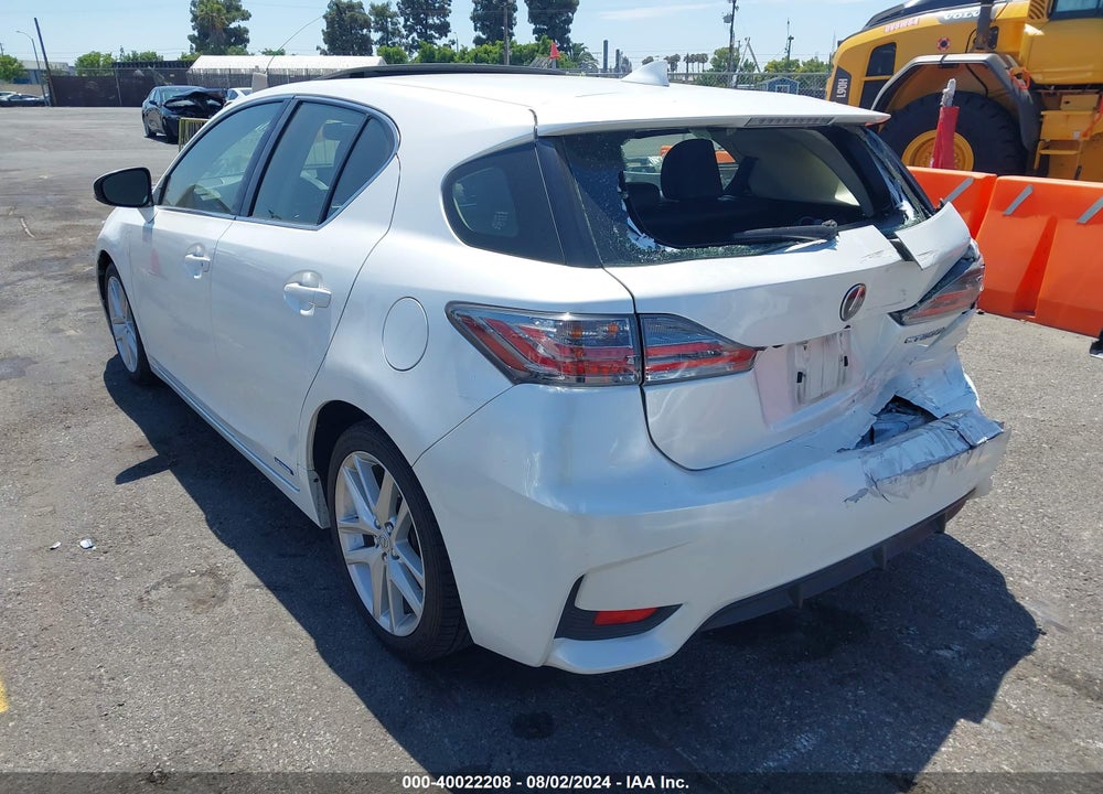 2015 LEXUS CT 200H VIN: JTHKD5BH8F2245489